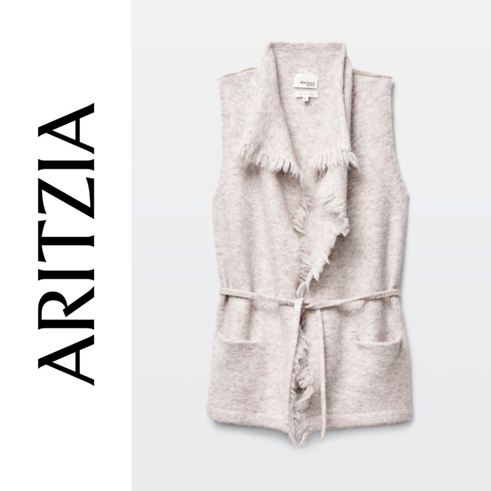Aritzia Wilfred Free Fei Fei Alpaca-Blend Sweater Vest, Size Small